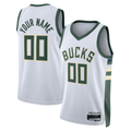 Kamcf Custom M.Bucks White Swingman Jerseys - Association Edition