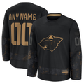 Kamcf Custom M.Wild Black 2024 Military Appreciation Practice Jerseys