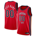 Kamcf Custom NO.Pelicans Jordan Brand Red Swingman Stitched Jerseys- Statement Edition