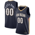 Kamcf Custom NO.Pelicans Navy Swingman Stitched Jerseys- Icon Edition