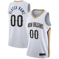 Kamcf Custom NO.Pelicans White 202021 Swingman Stitched Jerseys- Association Edition