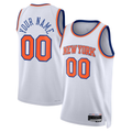 Kamcf Custom NY.Knicks White Swingman Jerseys - Association Edition