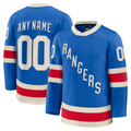 Kamcf Custom NY.Rangers Blue Centennial Premium Jerseys