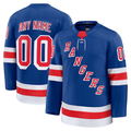 Kamcf Custom NY.Rangers Royal Home Premium Jerseys