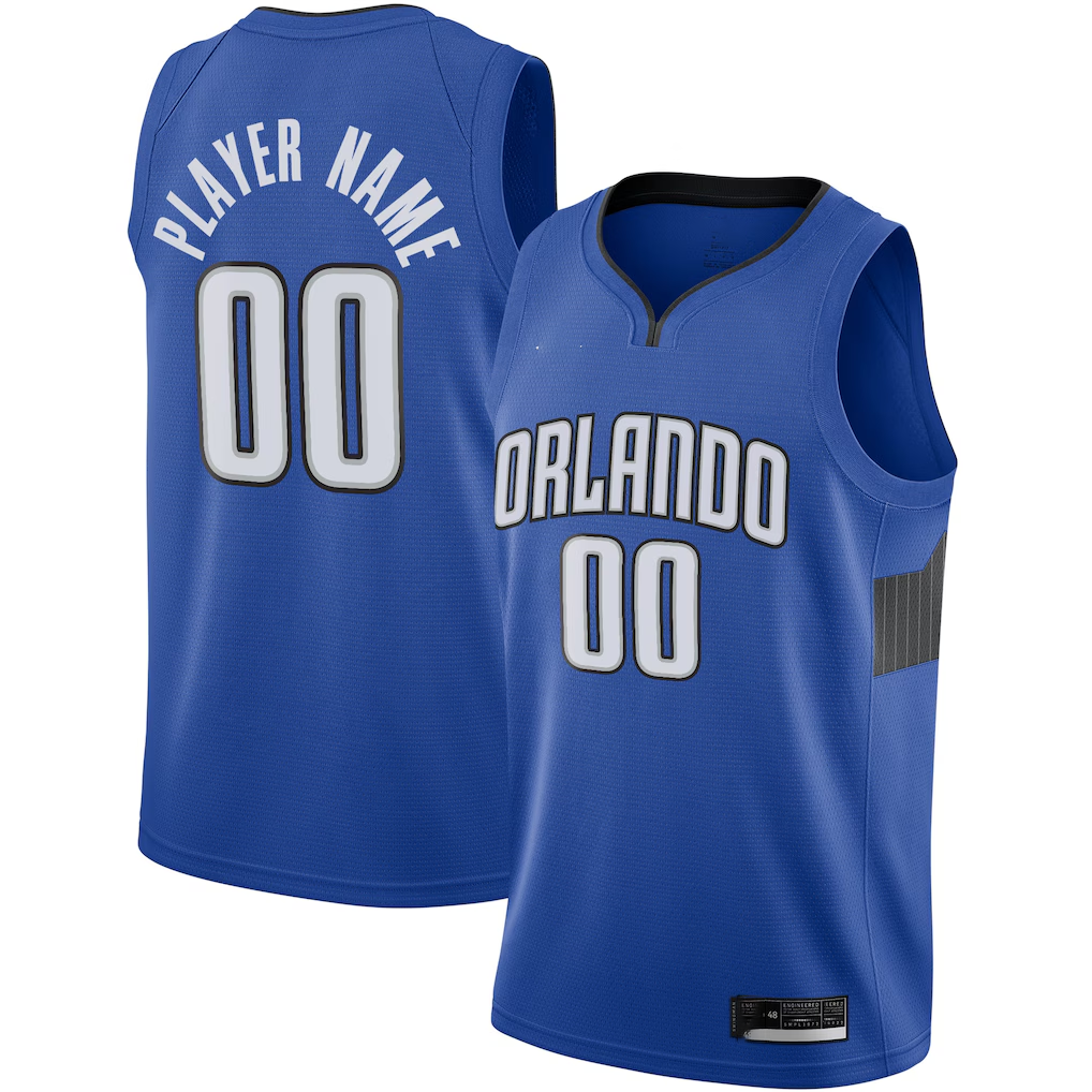 Kamcf Custom O.Magic Blue Swingman Jerseys - Statement Edition