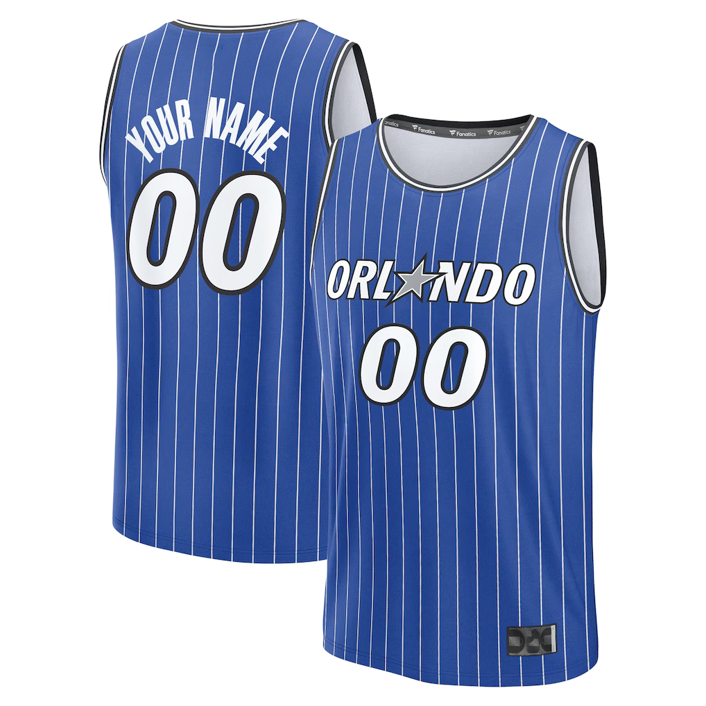 Kamcf Custom O.Magic Blue Fast Break Replica Jerseys - Icon Edition