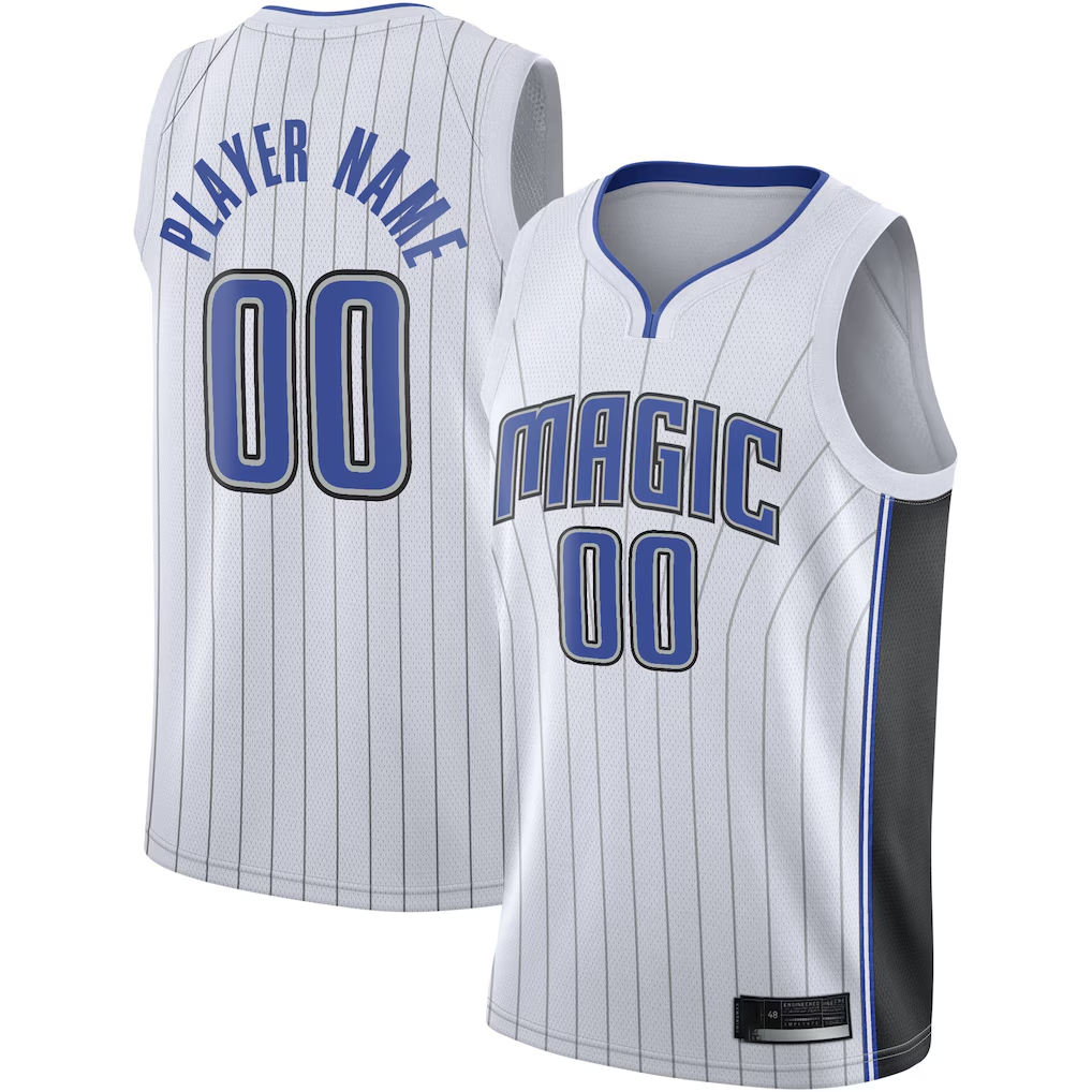 Kamcf Custom O.Magic White 202021 Swingman Jerseys - Association Edition