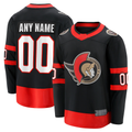Kamcf Custom O.Senators Black Home Breakaway Jerseys
