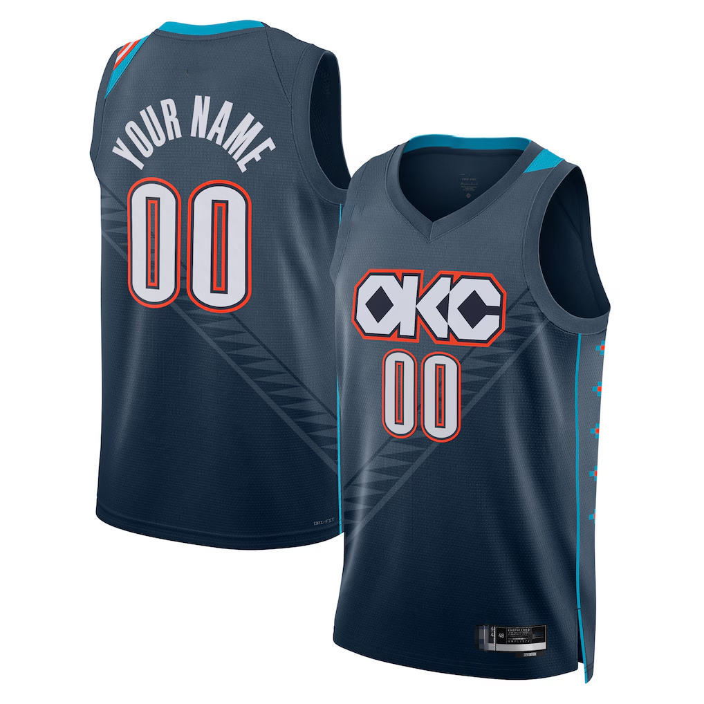 Kamcf Custom OC.Thunder Blue 202526 City Edition Swingman Stitched Jerseys