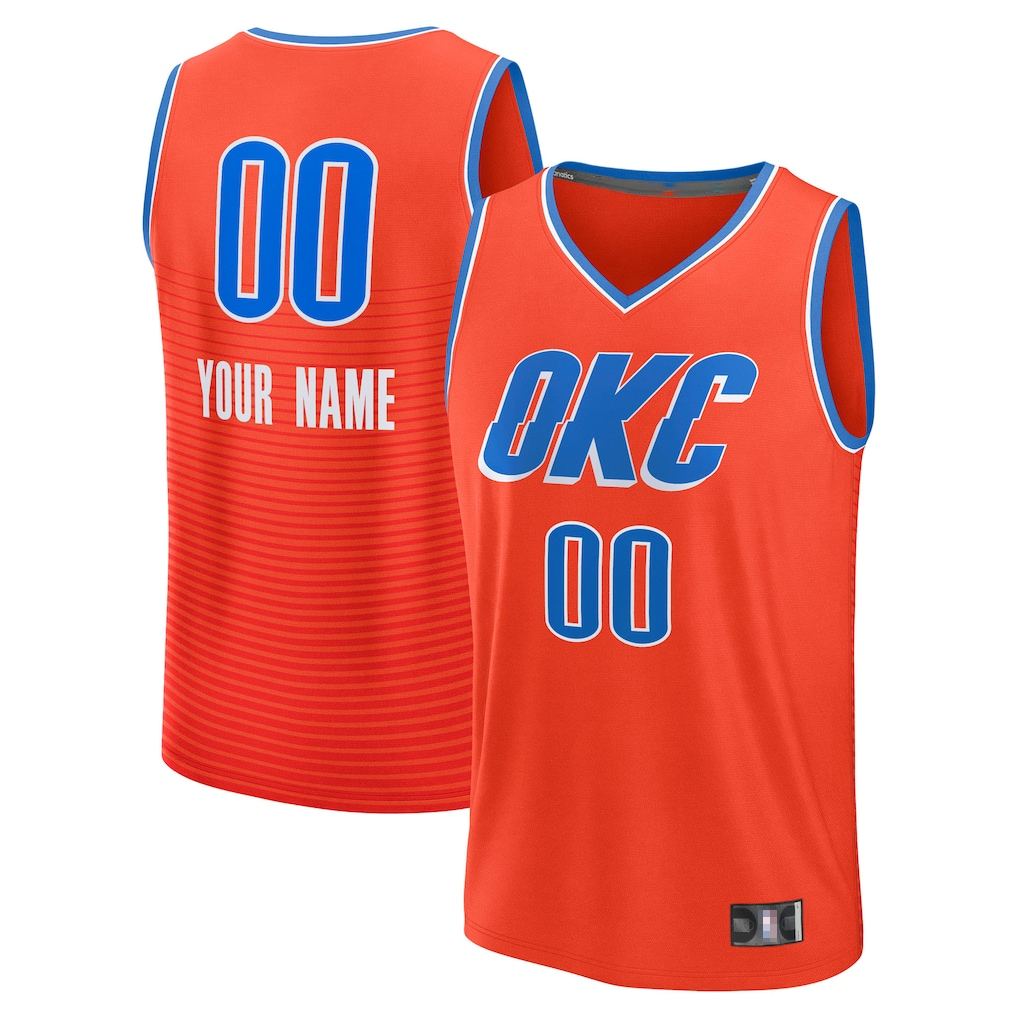 Kamcf Custom OC.Thunder Orange Swingman Stitched Jerseys - Icon Edition