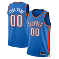 Kamcf Custom OC.Thunder Blue Fast Break Stitched Jerseys- Statement Edition