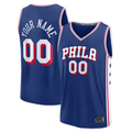 Kamcf Custom P.76ers Blue Fast Break Jerseys - Icon Edition