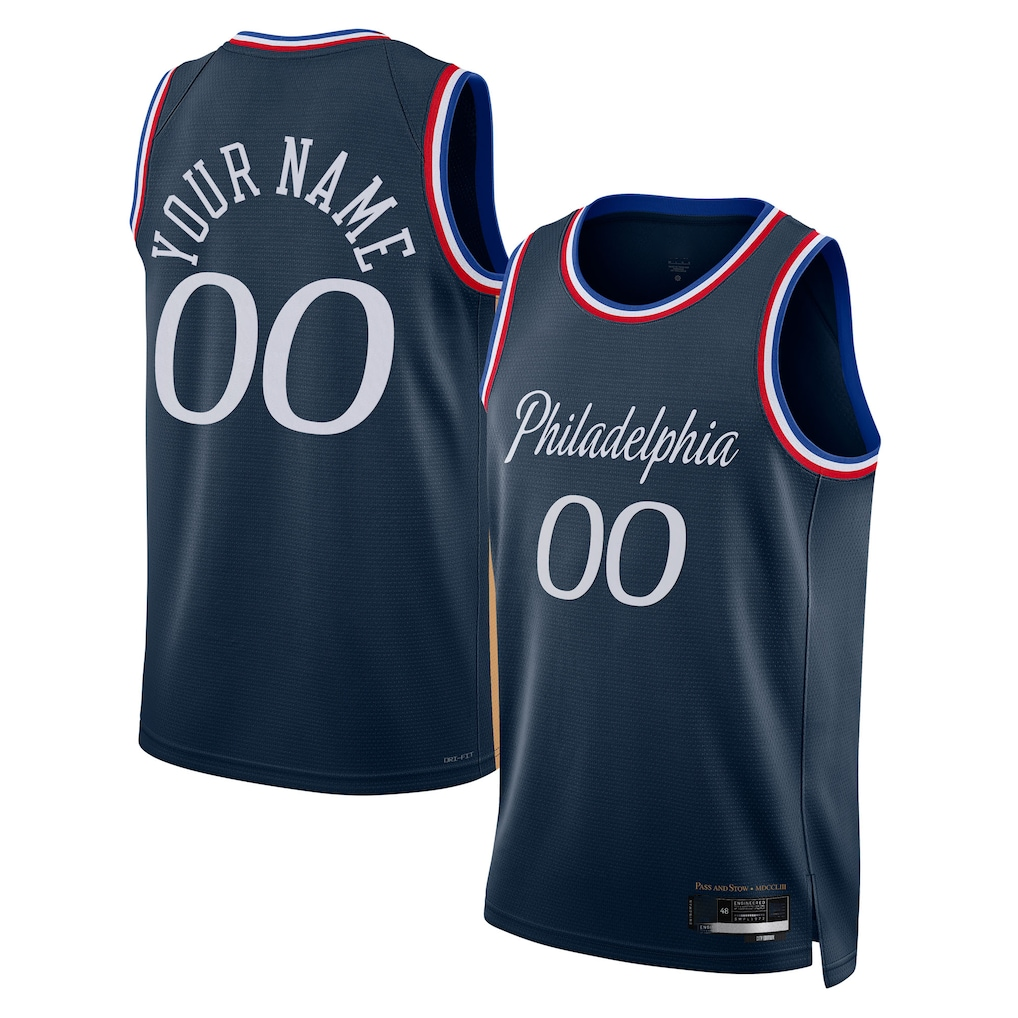 Kamcf Custom P.76ers Navy 202526 City Edition Swingman Jerseys