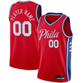 Kamcf Custom P.76ers Red Swingman Jerseys - Statement Edition