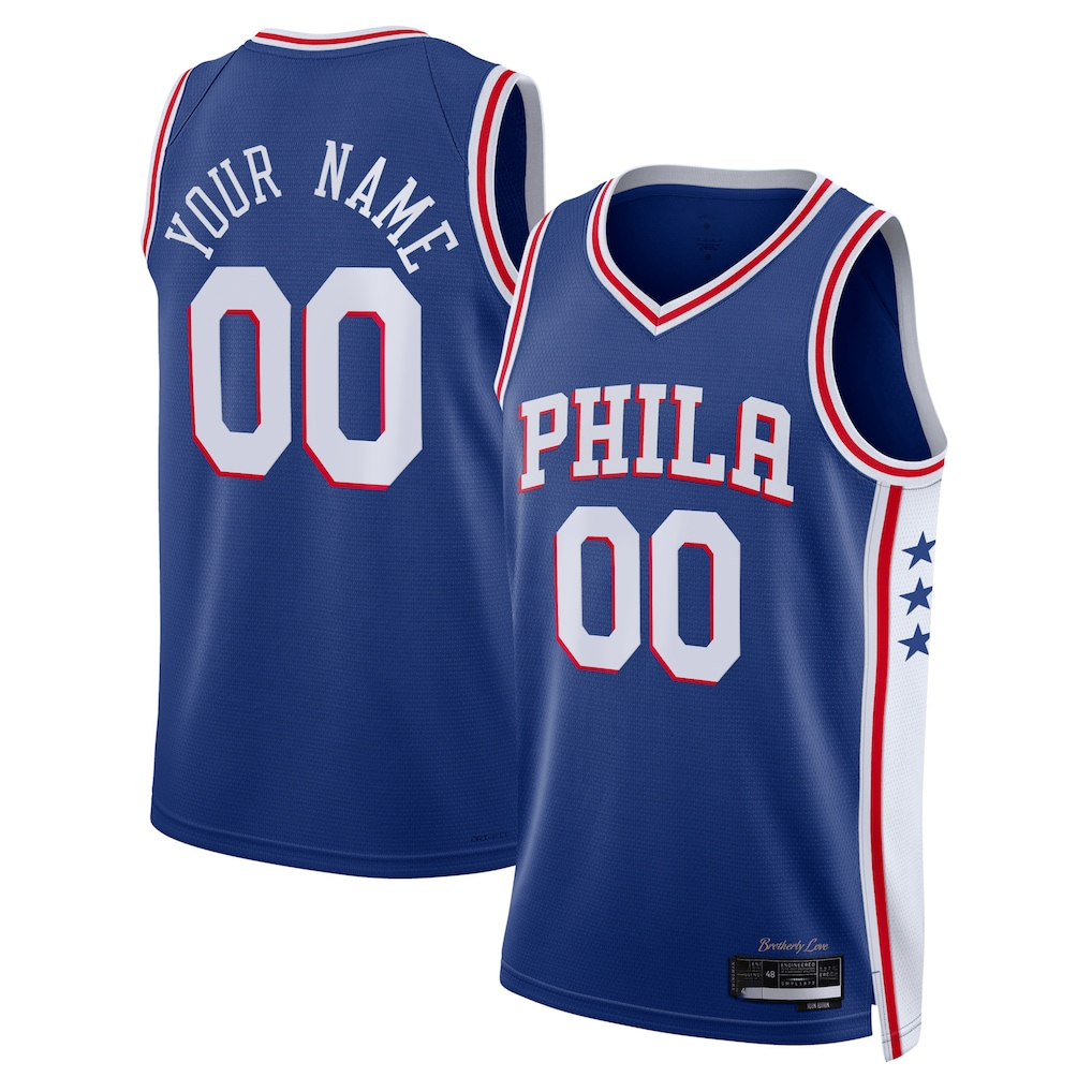 Kamcf Custom P.76ers Royal 202223 Swingman Jerseys - Icon Edition
