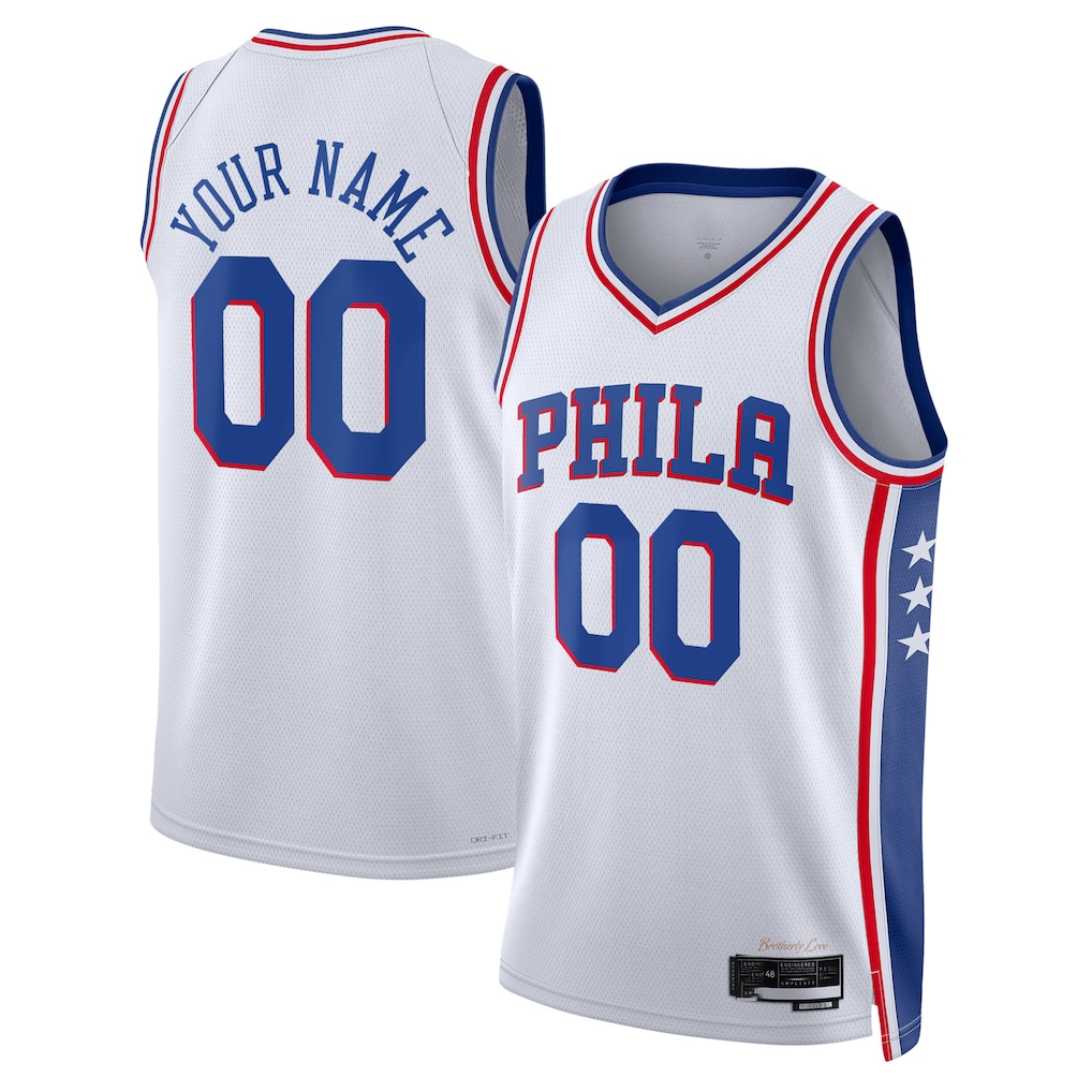 Kamcf Custom P.76ers White 202223 Swingman Jerseys - Association Edition