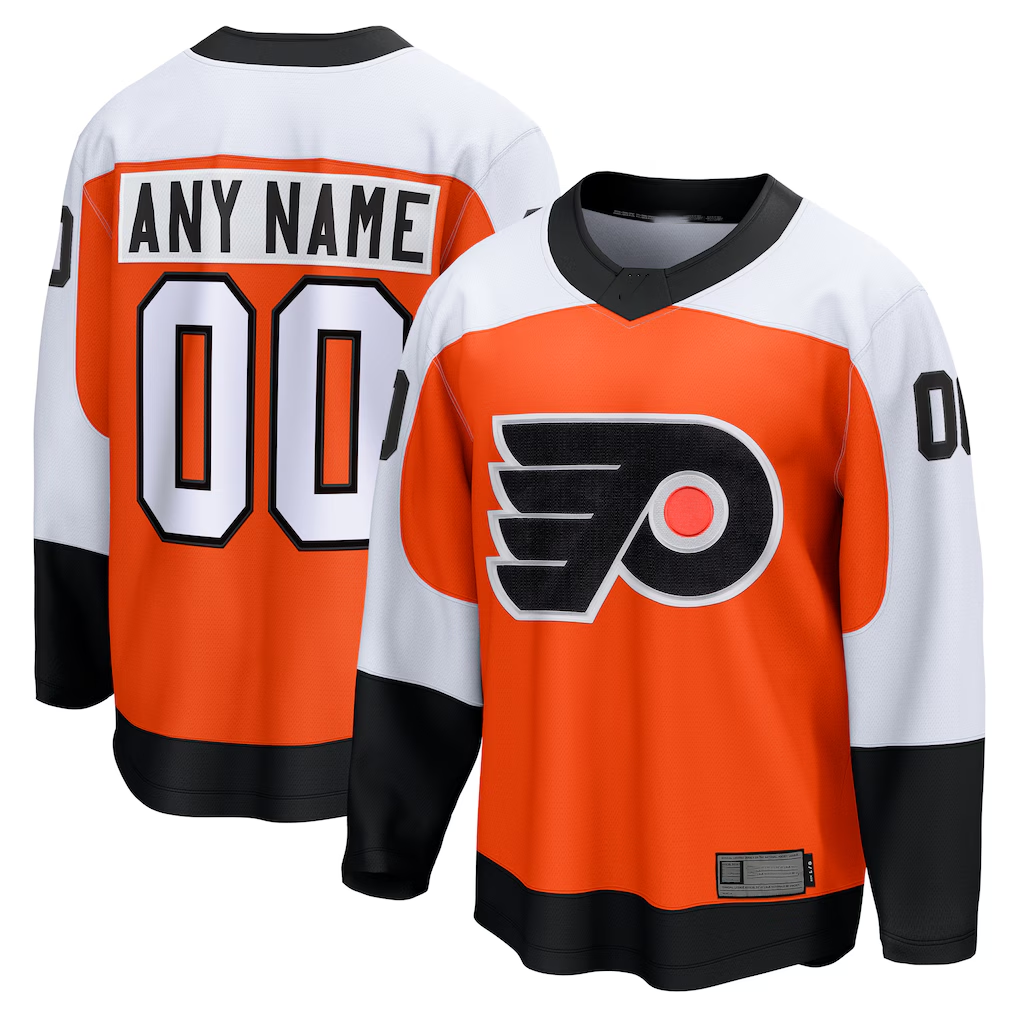 Kamcf Custom P.Flyers Orange Home Breakaway Jerseys