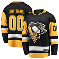 Kamcf Custom P.Penguins Black Home Breakaway Jerseys