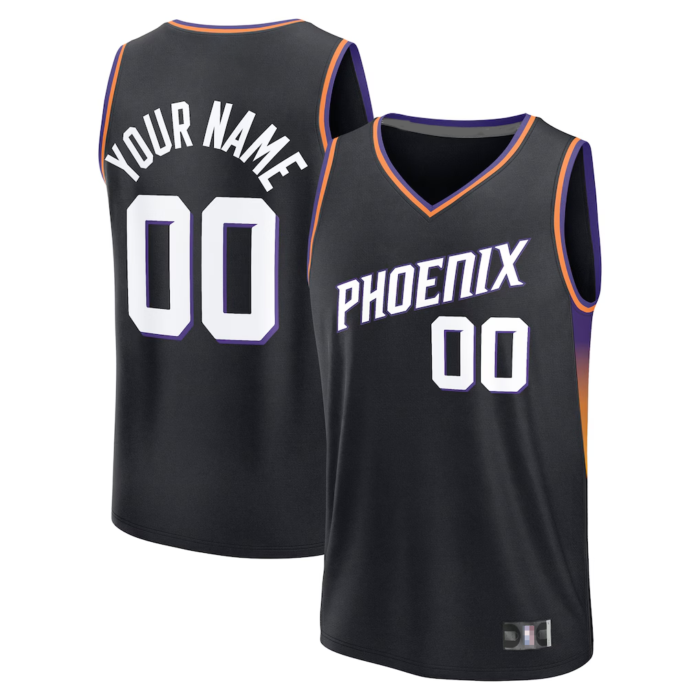 Kamcf Custom P.Suns White Fast Break Stitched Jerseys - Association Edition