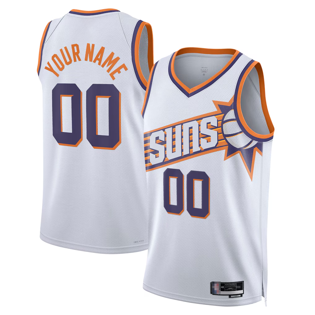 Kamcf Custom P.Suns White Swingman Stitched Jerseys - Association Edition