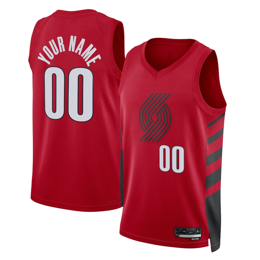 Kamcf Custom PT.Blazers Red 202223 Swingman Stitched Jerseys - Statement Edition