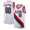 Kamcf Custom PT.Blazers White Swingman Stitched Jerseys- Association Edition
