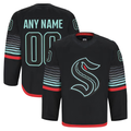 Kamcf Custom S.Kraken Black Alternate Authentic Pro Jerseys
