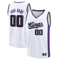 Kamcf Custom S.kings White Fast Break Stitched Jerseys - Association Edition