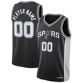 Kamcf Custom SA.Spurs Black Fast Break Replica Jerseys - Statement Edition