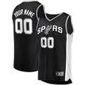 Kamcf Custom SA.Spurs Black Swingman Jerseys - Icon Edition