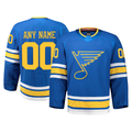 Kamcf Custom SL.Blues Blue Home Authentic Pro Jerseys