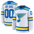 Kamcf Custom SL.Blues White Away Premium Jerseys