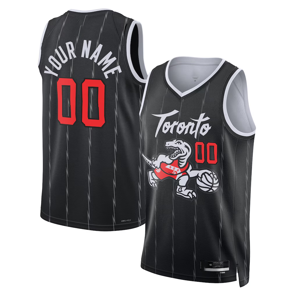 Kamcf Custom T.Raptors Black 202526 City Edition Swingman Jerseys