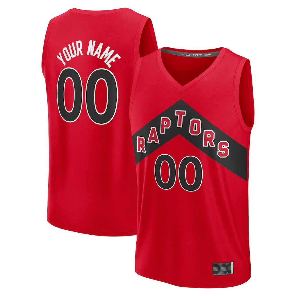 Kamcf Custom T.Raptors Red Fast Break Jerseys - Icon Edition