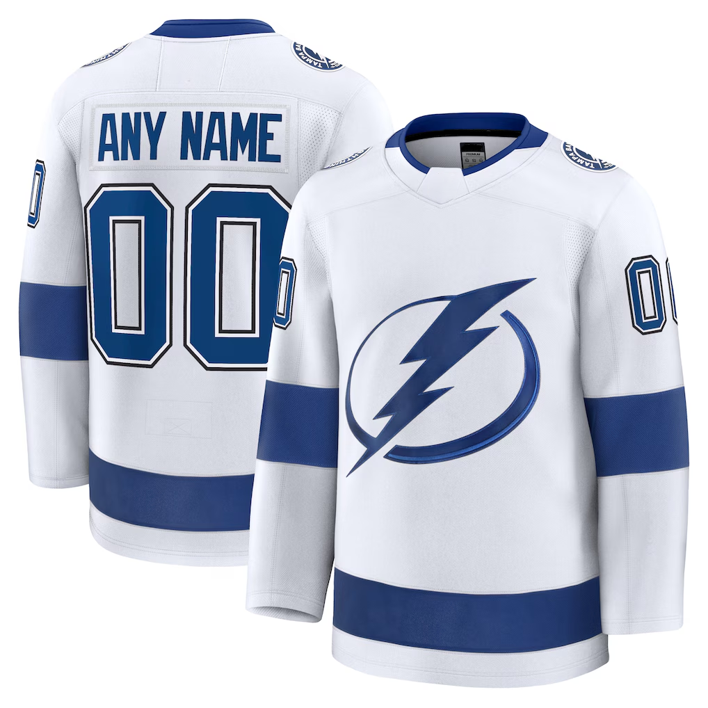 Kamcf Custom TB.Lightning White Away Premium Jerseys