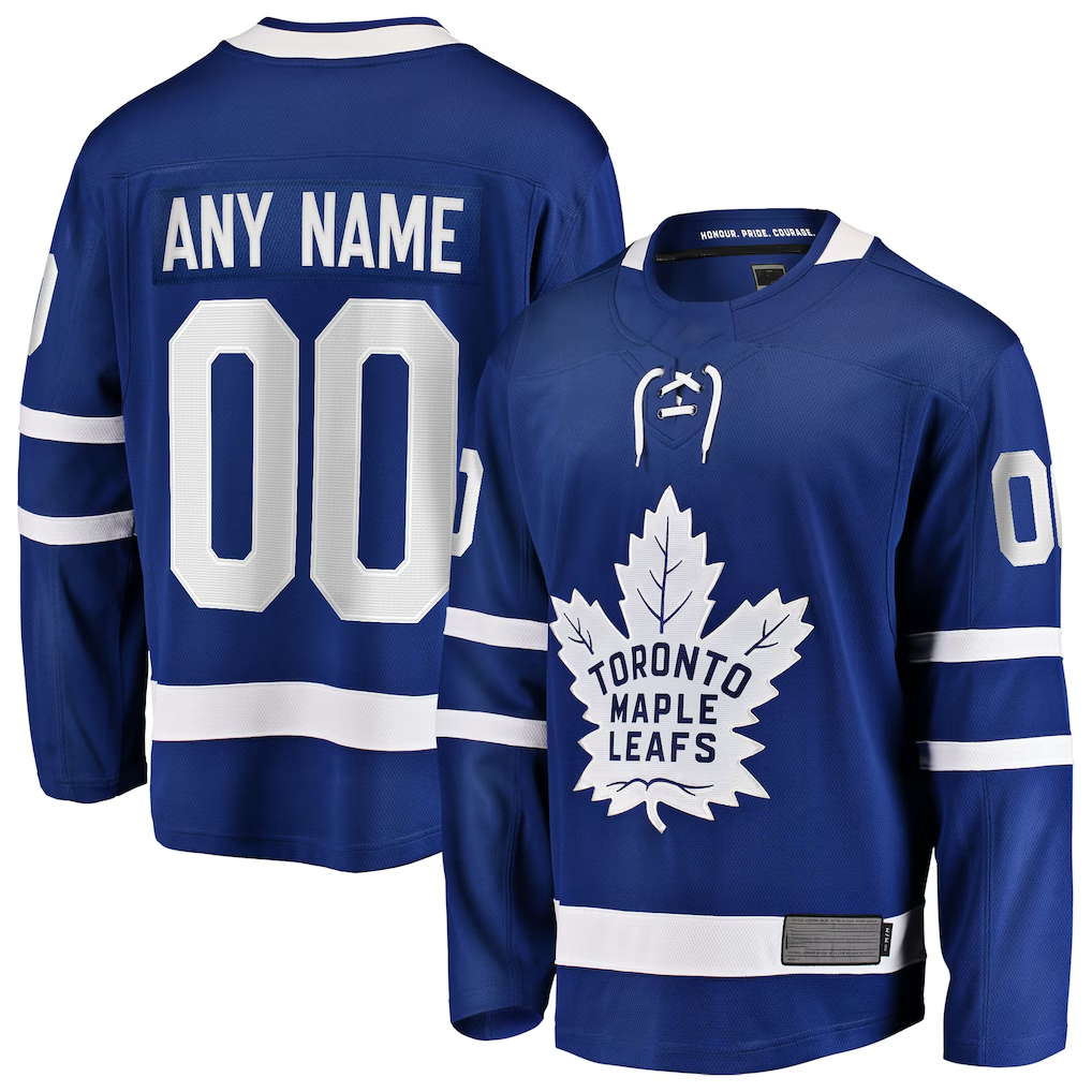 Kamcf Custom TM.Leafs Blue Home Breakaway Jerseys