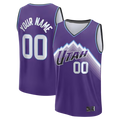 Kamcf Custom U.Jazz Purple Fast Break Replica Custom Stitched Jerseys - Icon Edition