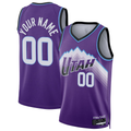Kamcf Custom U.Jazz Purple Swingman Stitched Jerseys - Icon Edition