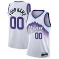 Kamcf Custom U.Jazz White Swingman Stitched Jerseys - Association Edition