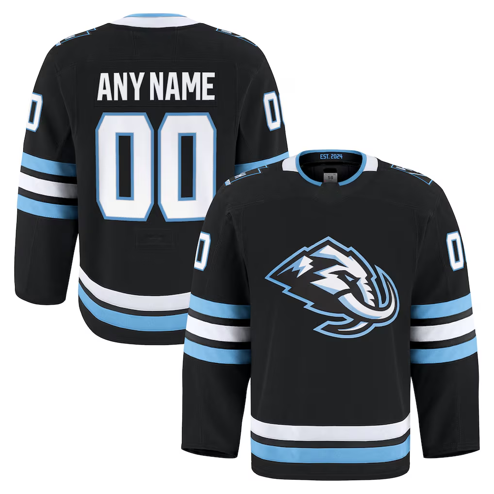 Kamcf Custom U.Mammoth Black Home Authentic Pro Jerseys
