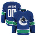 Kamcf Custom V.Canucks Blue Home Authentic Pro Jerseys