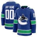 Kamcf Custom V.Canucks Blue Home Premium Jerseys