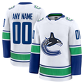 Kamcf Custom V.Canucks White Away Premium Jerseys