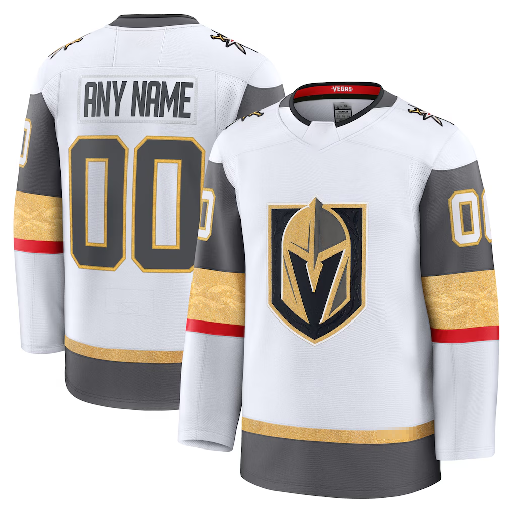Kamcf Custom VG.Knights White Away Premium Jerseys