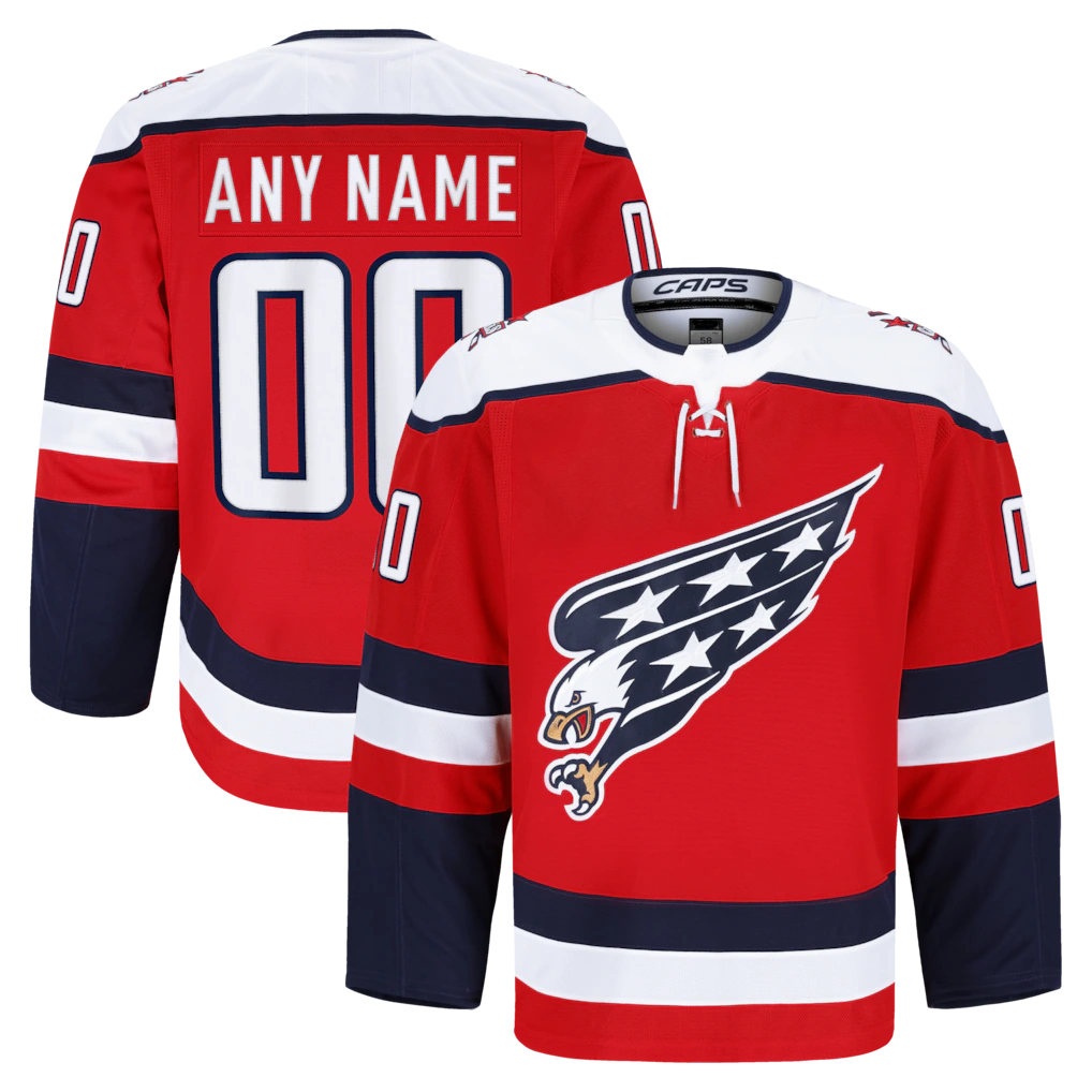 Kamcf Custom W.Capitals Red Alternate Authentic Pro Jerseys