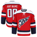 Kamcf Custom W.Capitals Red Alternate Authentic Pro Jerseys