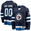 Kamcf Custom W.Jets Blue Home Breakaway Jerseys