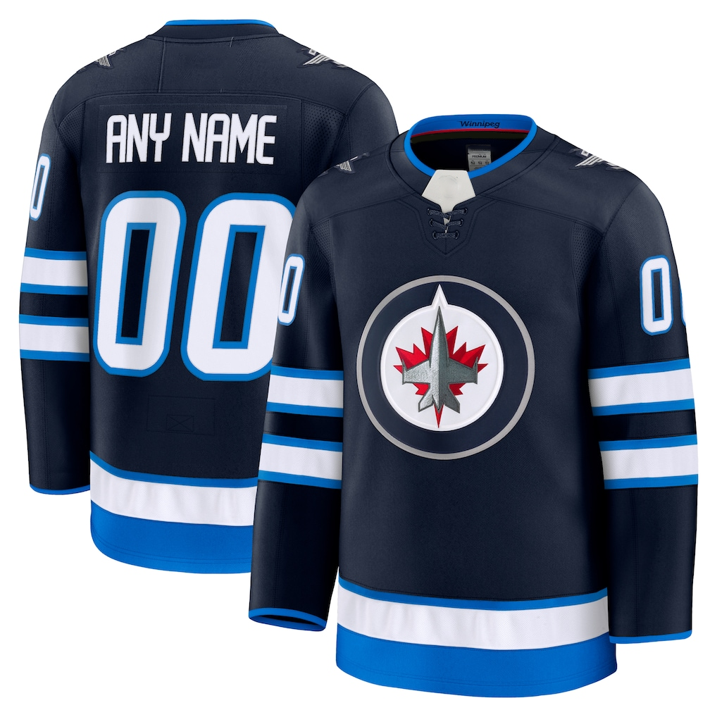 Kamcf Custom W.Jets Navy Home Premium Jerseys