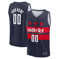 Kamcf Custom W.Wizards Navy Fast Break Jerseys - Statement Edition