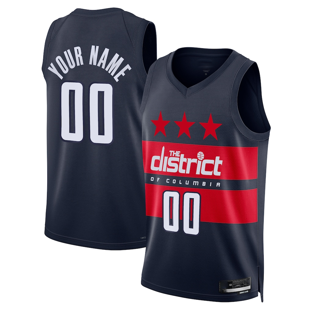 Kamcf Custom W.Wizards Navy 202425 Swingman Jerseys - Statement Edition